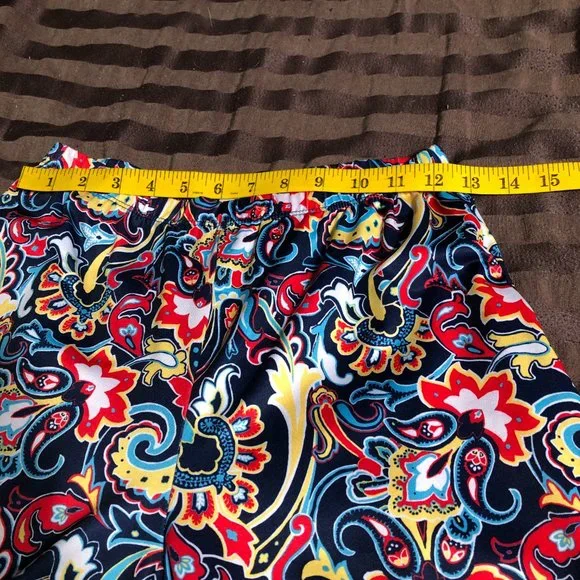 Travel Elements Pull On Floral Palazzo Pants-Sz S - Picture 5 of 7